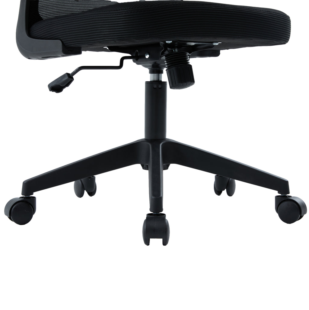 ΚΑΡΕΚΛΑ ΓΡΑΦΕΙΟΥ FLOATER HM1230.01 ΜΑΥΡO MESH & PP 62x62x115-125Υεκ