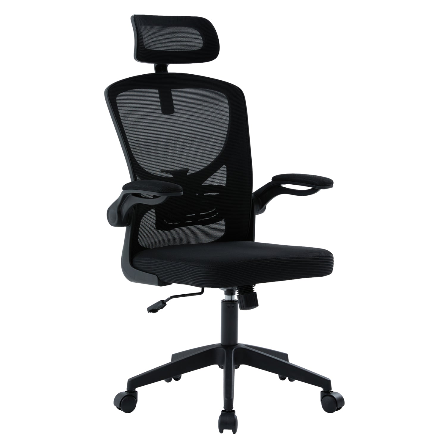 ΚΑΡΕΚΛΑ ΓΡΑΦΕΙΟΥ FLOATER HM1230.01 ΜΑΥΡO MESH & PP 62x62x115-125Υεκ