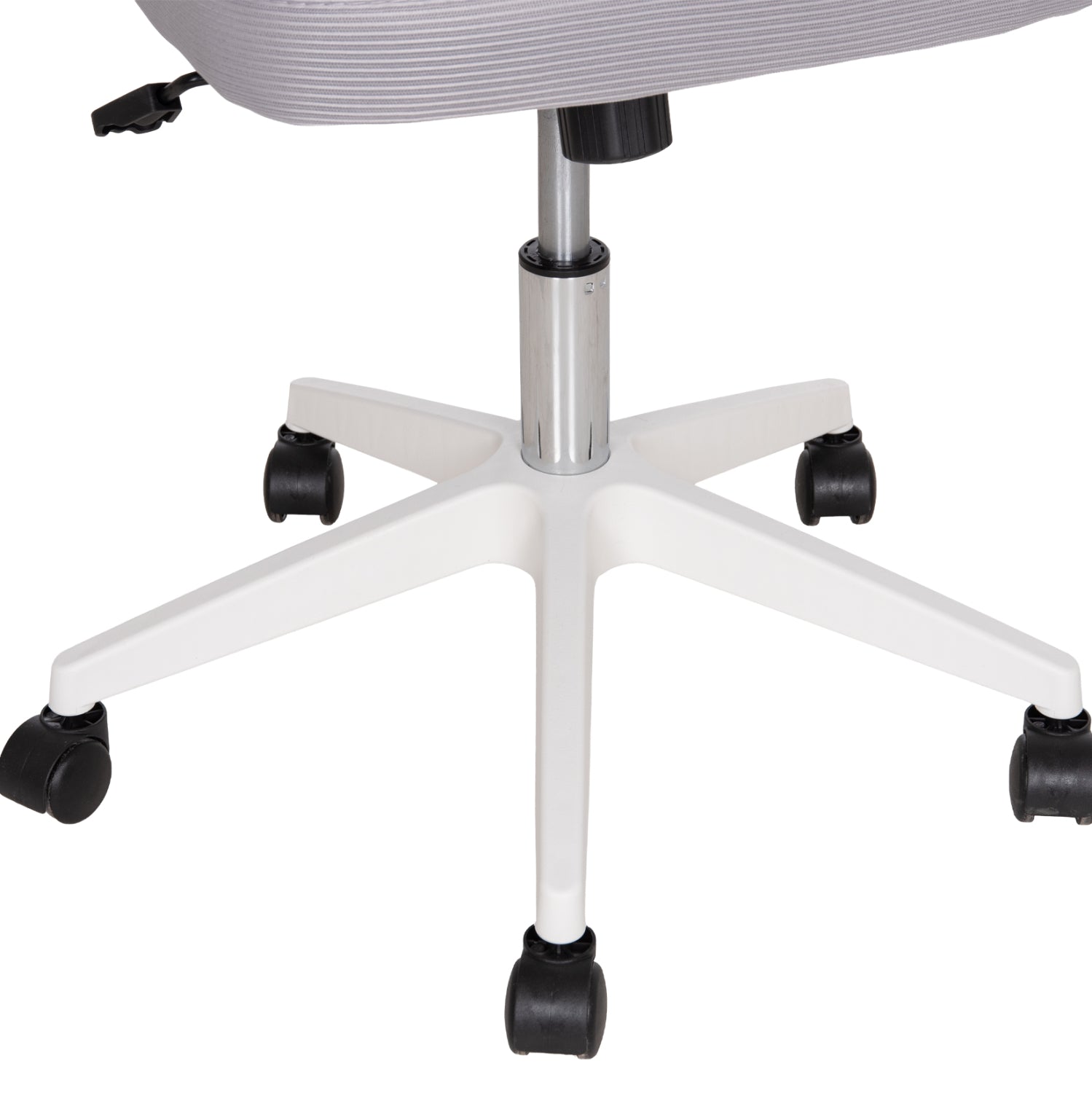 ΚΑΡΕΚΛΑ ΓΡΑΦΕΙΟΥ FLOATER HM1230.02 ΛΕΥΚΟ PP--ΑΝΟΙΧΤΟ ΓΚΡΙ MESH 62x62x115-125Υεκ