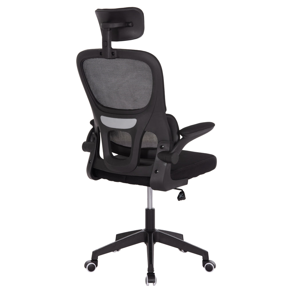 ΚΑΡΕΚΛΑ ΓΡΑΦΕΙΟΥ BASTON HM18236.01 ΜΑΥΡΟ MESH & PP ΣΚΕΛΕΤΟΣ 64x60x117-127Υεκ.