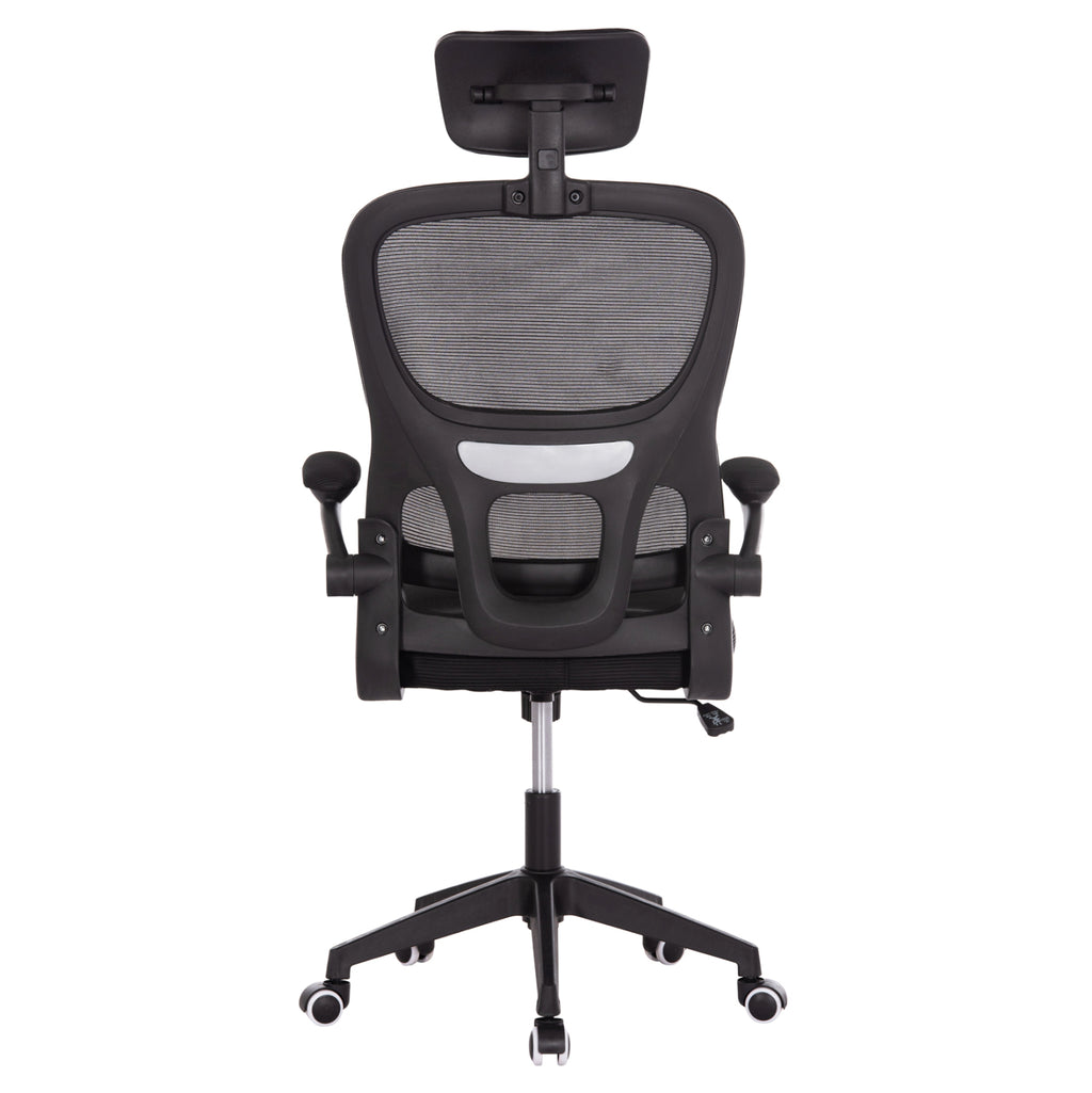ΚΑΡΕΚΛΑ ΓΡΑΦΕΙΟΥ BASTON HM18236.01 ΜΑΥΡΟ MESH & PP ΣΚΕΛΕΤΟΣ 64x60x117-127Υεκ.