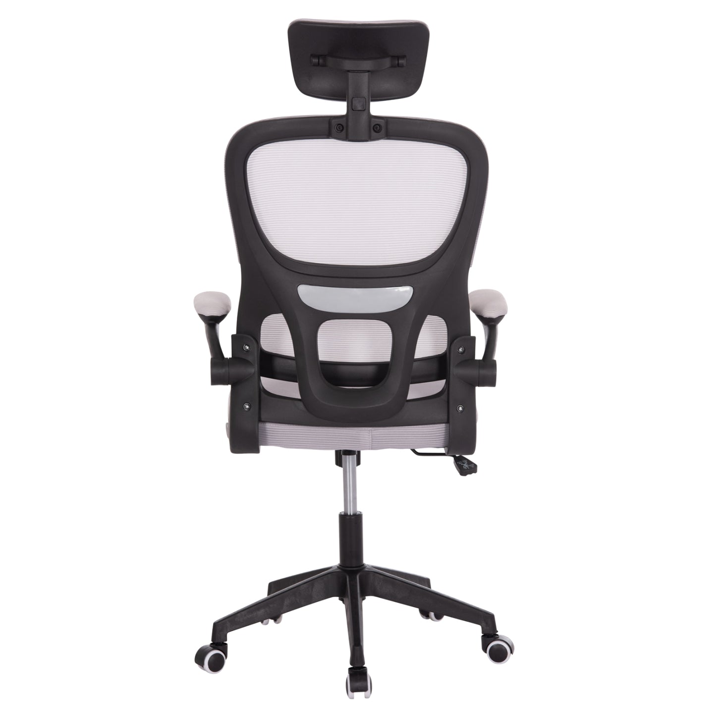 ΚΑΡΕΚΛΑ ΓΡΑΦΕΙΟΥ BASTON HM18236.02 ΓΚΡΙ MESH & ΜΑΥΡΟ PP ΣΚΕΛΕΤΟΣ 64x60x127Υεκ.