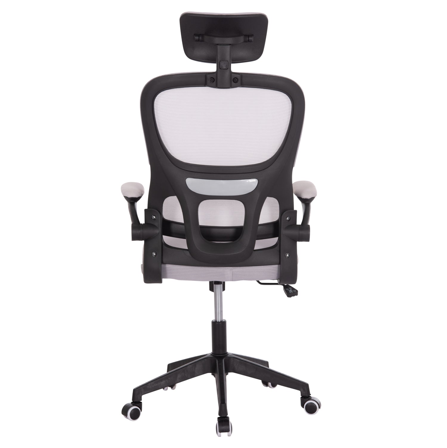 ΚΑΡΕΚΛΑ ΓΡΑΦΕΙΟΥ BASTON HM18236.02 ΓΚΡΙ MESH & ΜΑΥΡΟ PP ΣΚΕΛΕΤΟΣ 64x60x127Υεκ.