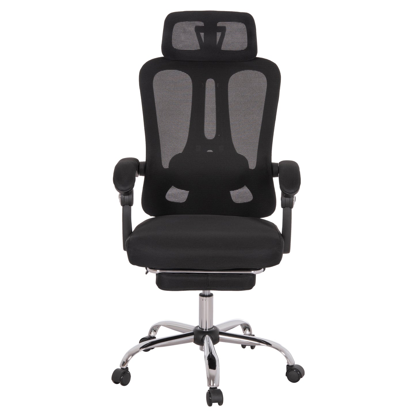 ΚΑΡΕΚΛΑ ΓΡΑΦΕΙΟΥ BARNET HM18258.01 ΜΑΥΡΟ MESH-ΜΑΥΡΟΣ ΣΚΕΛΕΤΟΣ NYLON 61x62x123Υ