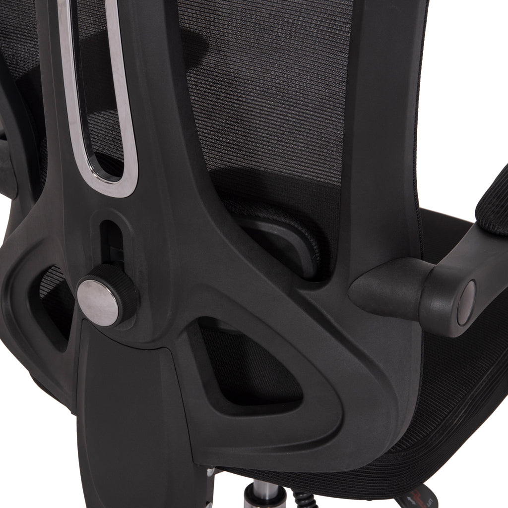 ΚΑΡΕΚΛΑ ΓΡΑΦΕΙΟΥ BARNET HM18258.01 ΜΑΥΡΟ MESH-ΜΑΥΡΟΣ ΣΚΕΛΕΤΟΣ NYLON 61x62x123Υ