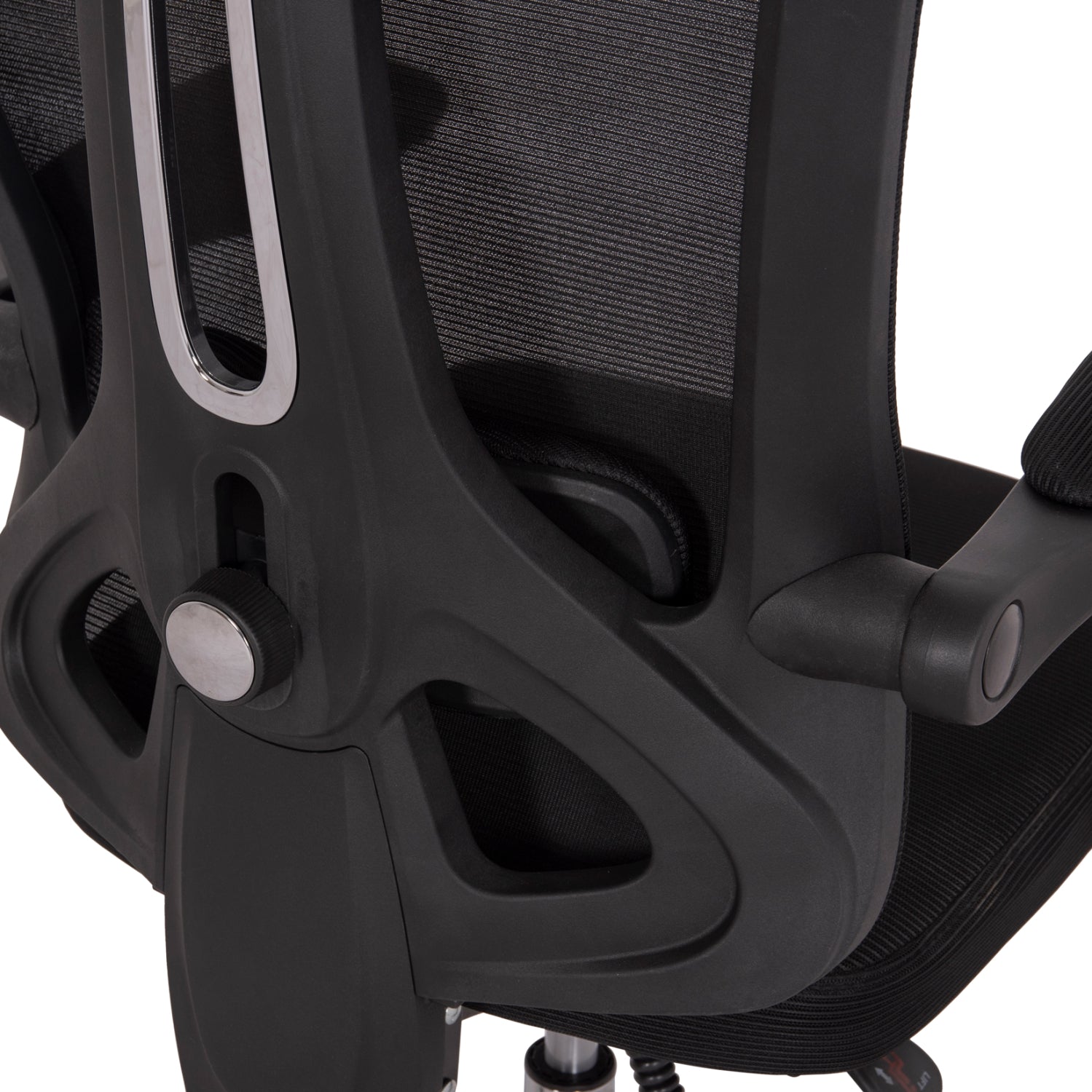 ΚΑΡΕΚΛΑ ΓΡΑΦΕΙΟΥ BARNET HM18258.01 ΜΑΥΡΟ MESH-ΜΑΥΡΟΣ ΣΚΕΛΕΤΟΣ NYLON 61x62x123Υ