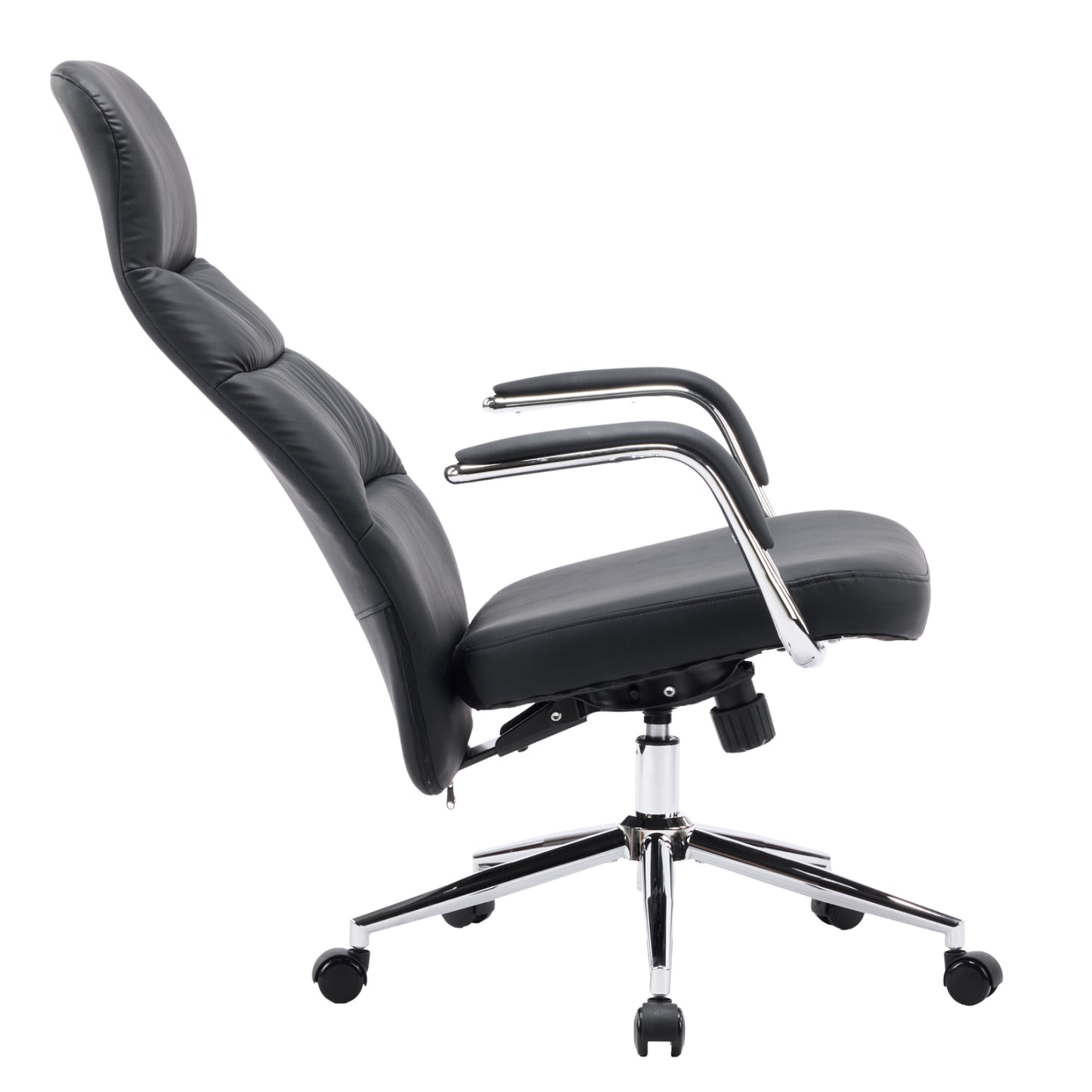 ΚΑΡΕΚΛΑ ΓΡΑΦΕΙΟΥ TEETER HM18355.01 ΜΑΥΡΟ PU ΔΕΡΜΑ--ΒΑΣΗ ΧΡΩΜΙΟΥ 67x66x121Υεκ