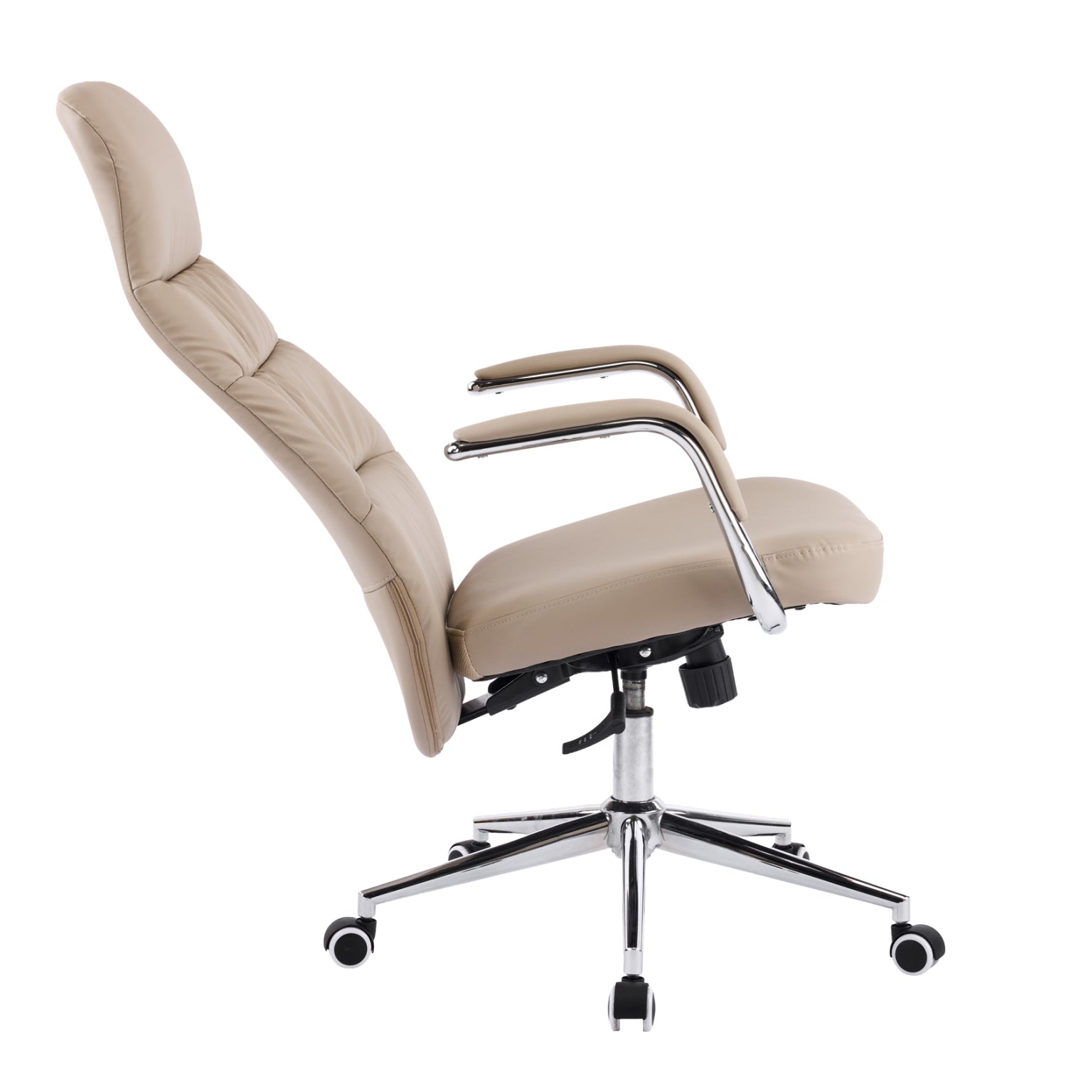 ΚΑΡΕΚΛΑ ΓΡΑΦΕΙΟΥ TEETER HM18355.02 ΜΠΕΖ PU ΔΕΡΜΑ--ΒΑΣΗ ΧΡΩΜΙΟΥ 67x66x121Υεκ