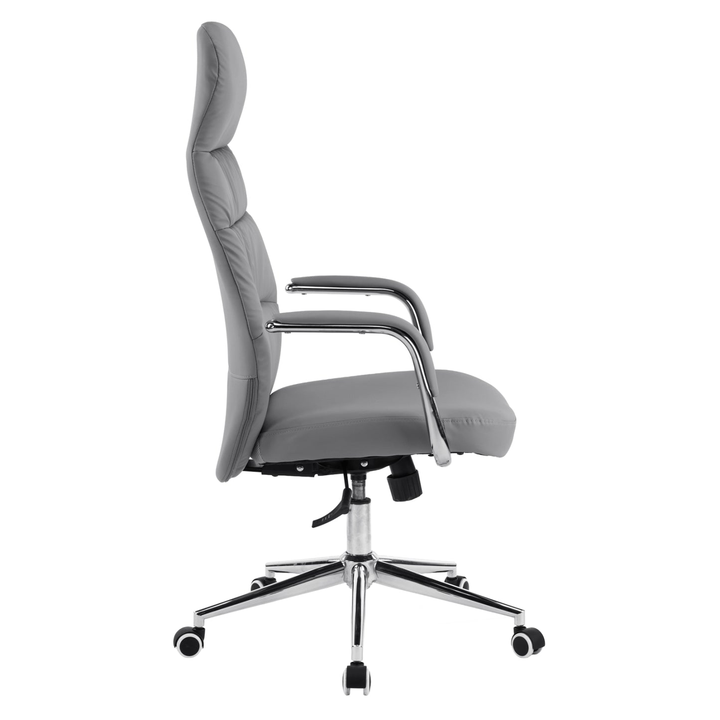 ΚΑΡΕΚΛΑ ΓΡΑΦΕΙΟΥ TEETER HM18355.10 ΓΚΡΙ PU ΔΕΡΜΑ--ΒΑΣΗ ΧΡΩΜΙΟΥ 67x66x121Υεκ
