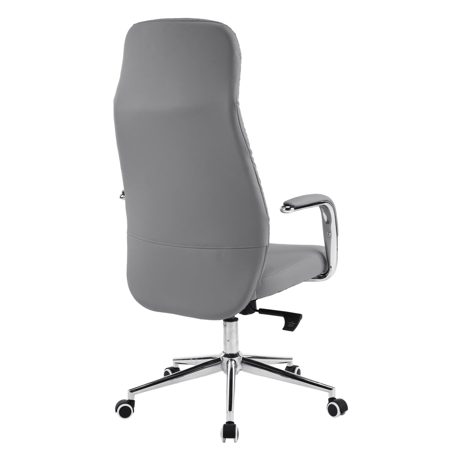 ΚΑΡΕΚΛΑ ΓΡΑΦΕΙΟΥ TEETER HM18355.10 ΓΚΡΙ PU ΔΕΡΜΑ--ΒΑΣΗ ΧΡΩΜΙΟΥ 67x66x121Υεκ