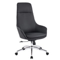 ΚΑΡΕΚΛΑ ΓΡΑΦΕΙΟΥ BEKKER HM18359.01 ΜΑΥΡΟ PU ΔΕΡΜΑ--ΒΑΣΗ ΧΡΩΜΙΟΥ 67x67x126Υεκ