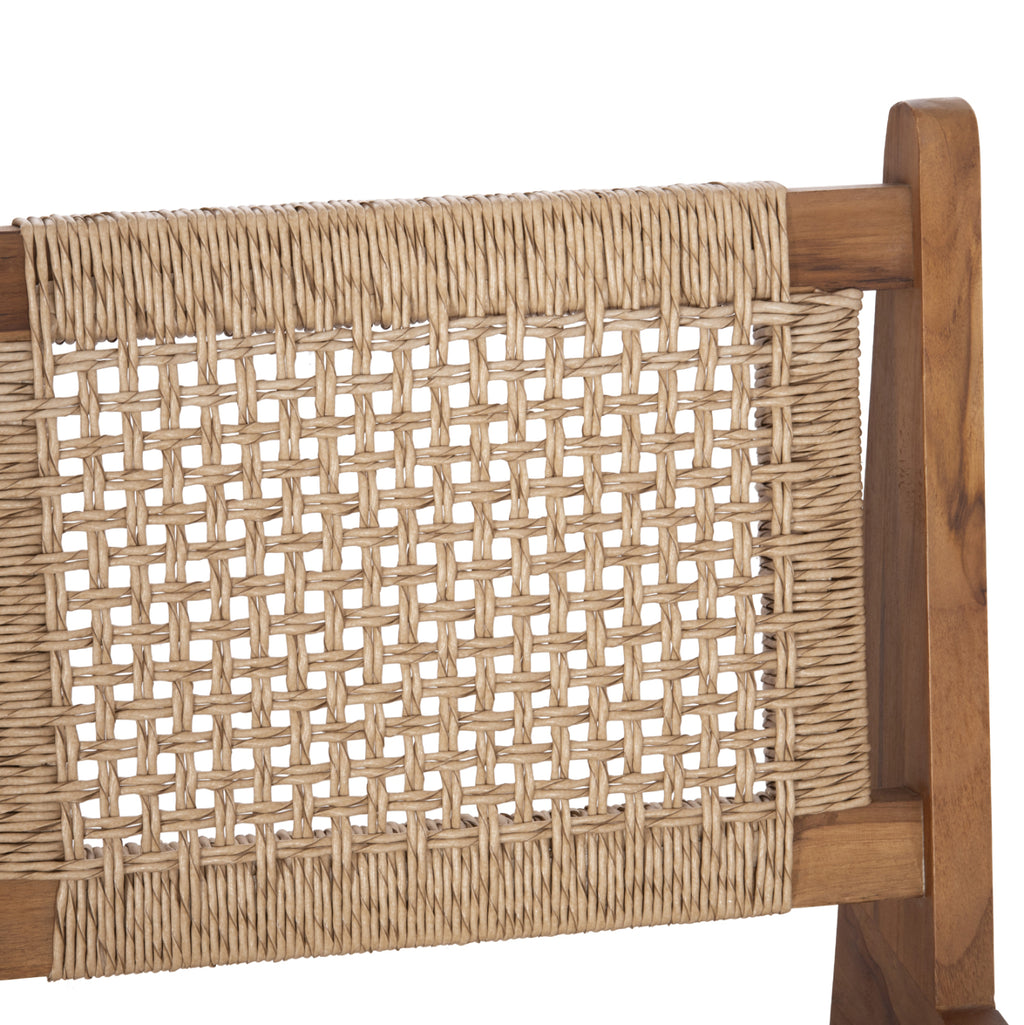 ΚΑΡΕΚΛΑ LOUNGE LUKILLA HM9913 ΞΥΛΟ TEAK ΣΕ ΦΥΣΙΚΟ--ΣΥΝΘ.ΣΧΟΙΝΙ ΜΠΕΖ 55,5x74x65Υεκ.