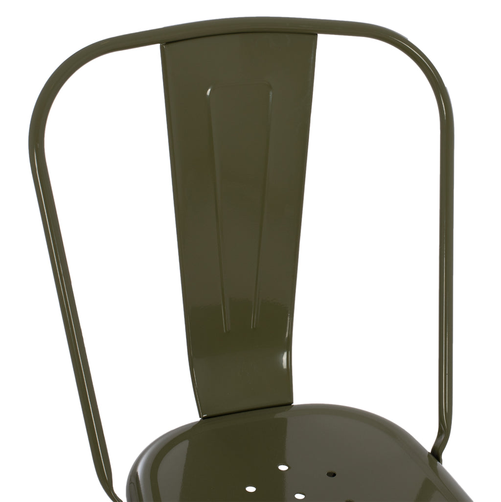 ΚΑΡΕΚΛΑ ΜΕΤΑΛΛΙΚΗ MELITA-PRO HM8641.43 ΣΕ DARK OLIVE GREEN 44x47x84.5Υεκ.