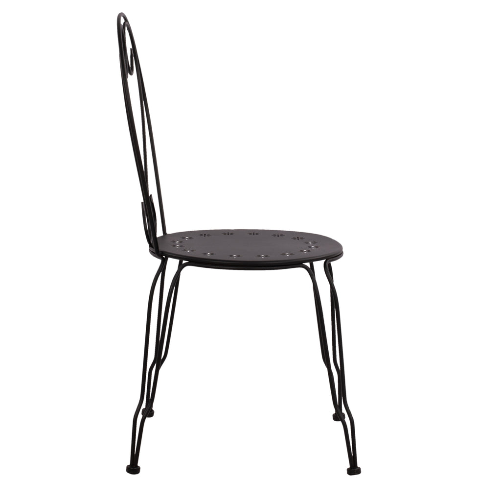 ΚΑΡΕΚΛΑ ΜΕΤΑΛΛΙΚΗ AMORE ΜΑΥΡΗ 42x48x90 εκ. HM5007.11