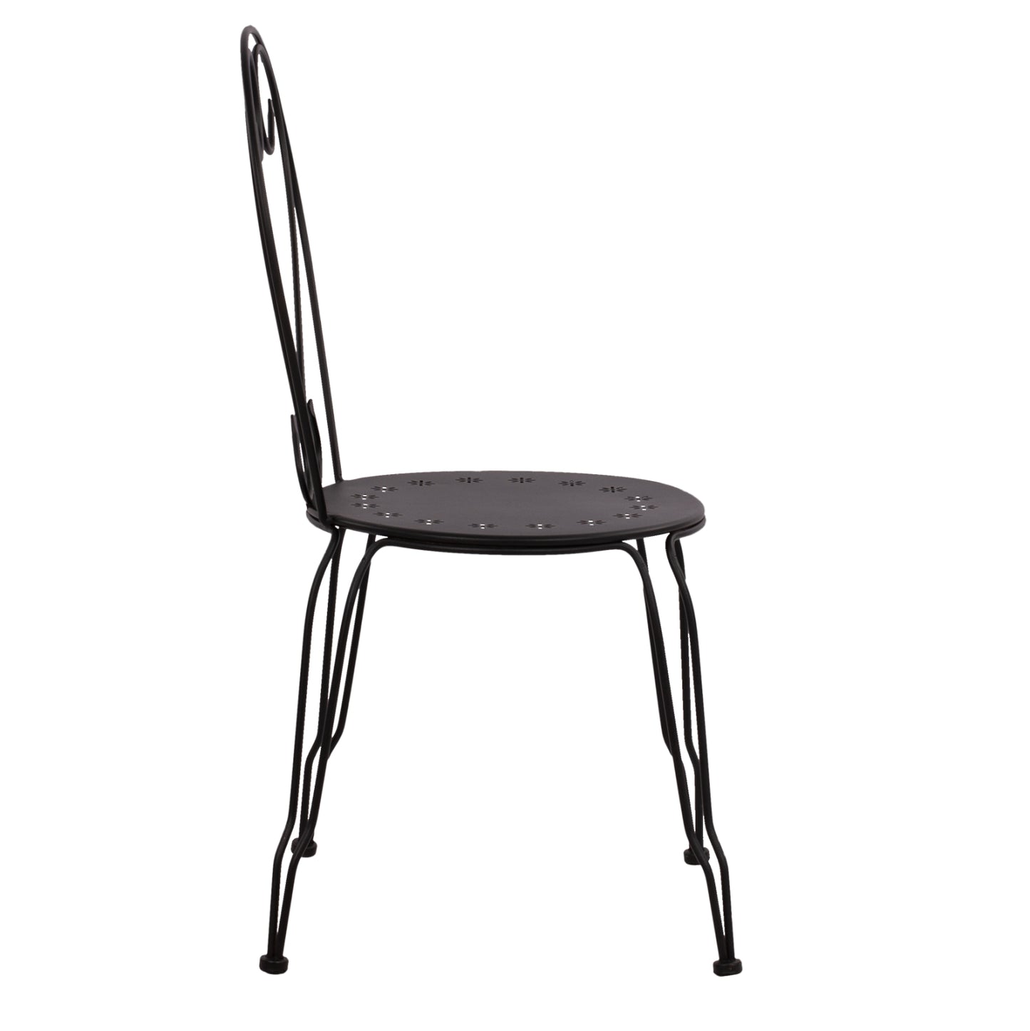 ΚΑΡΕΚΛΑ ΜΕΤΑΛΛΙΚΗ AMORE ΜΑΥΡΗ 42x48x90 εκ. HM5007.11