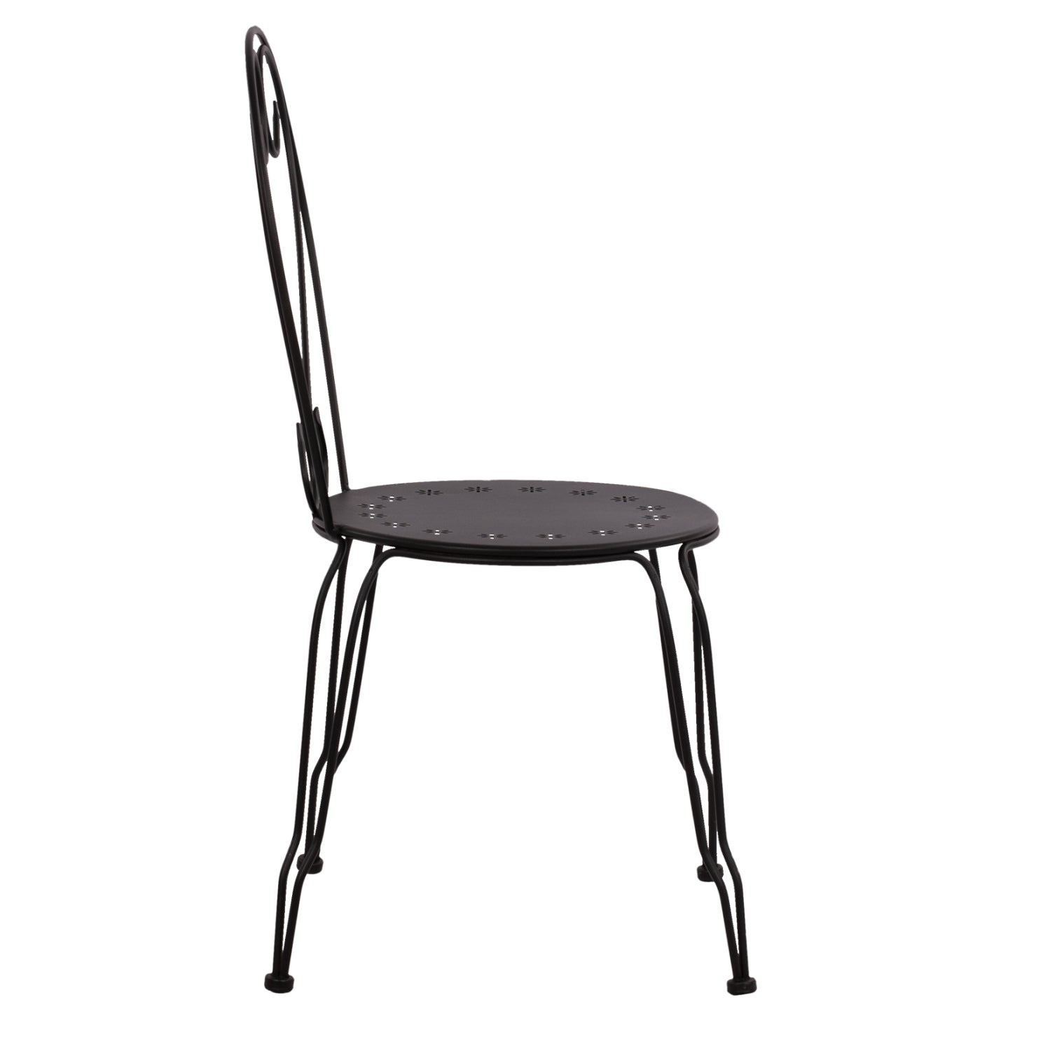 ΚΑΡΕΚΛΑ ΜΕΤΑΛΛΙΚΗ AMORE ΜΑΥΡΗ 42x48x90 εκ. HM5007.11