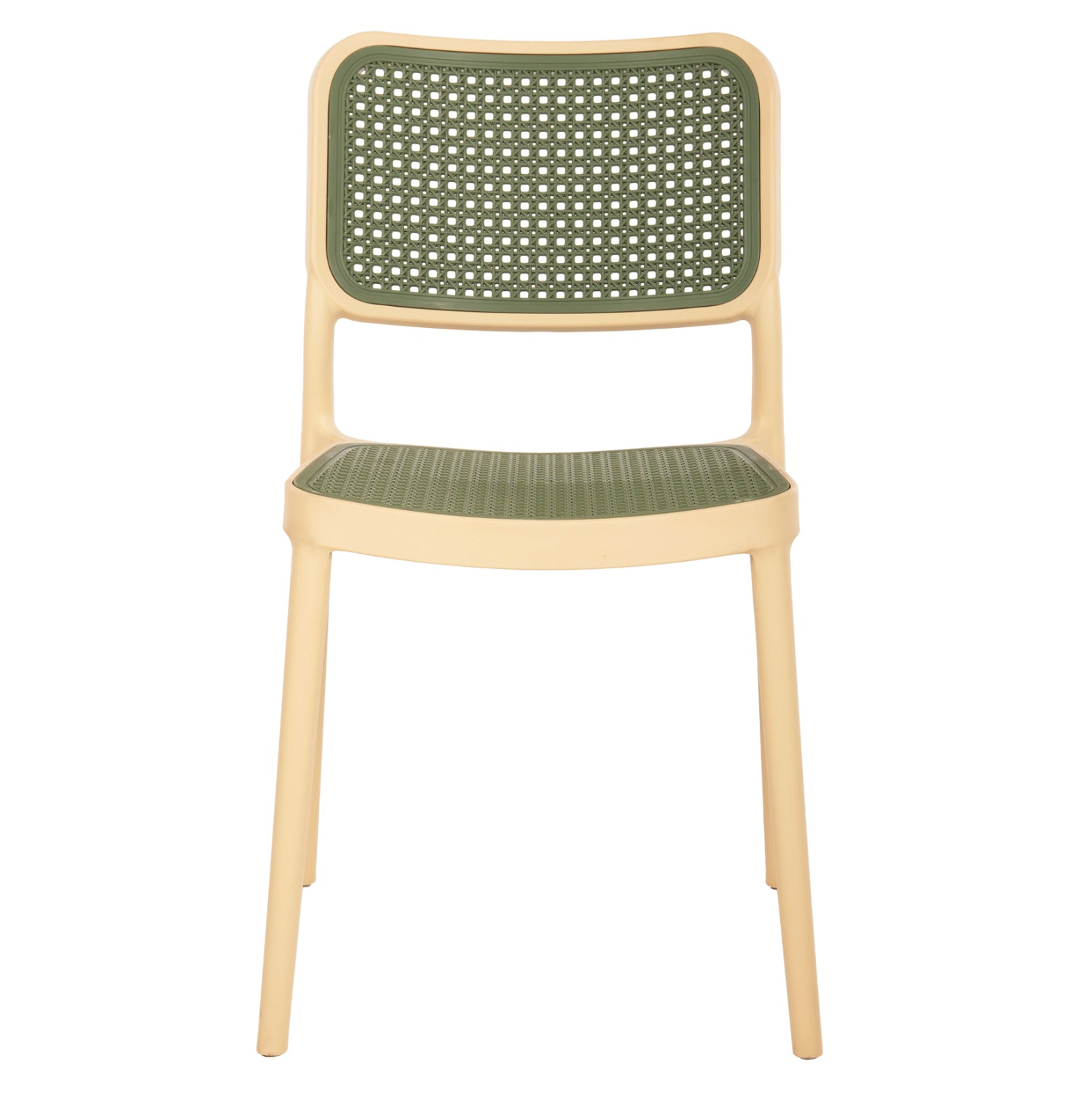 ΚΑΡΕΚΛΑ ΠΟΛΥΠΡΟΠΥΛΕΝΙΟΥ MEKO HM5934.04 ΜΠΕΖ ΜΕ OLIVE GREEN ΨΑΘΑ 51x52x80Υεκ.