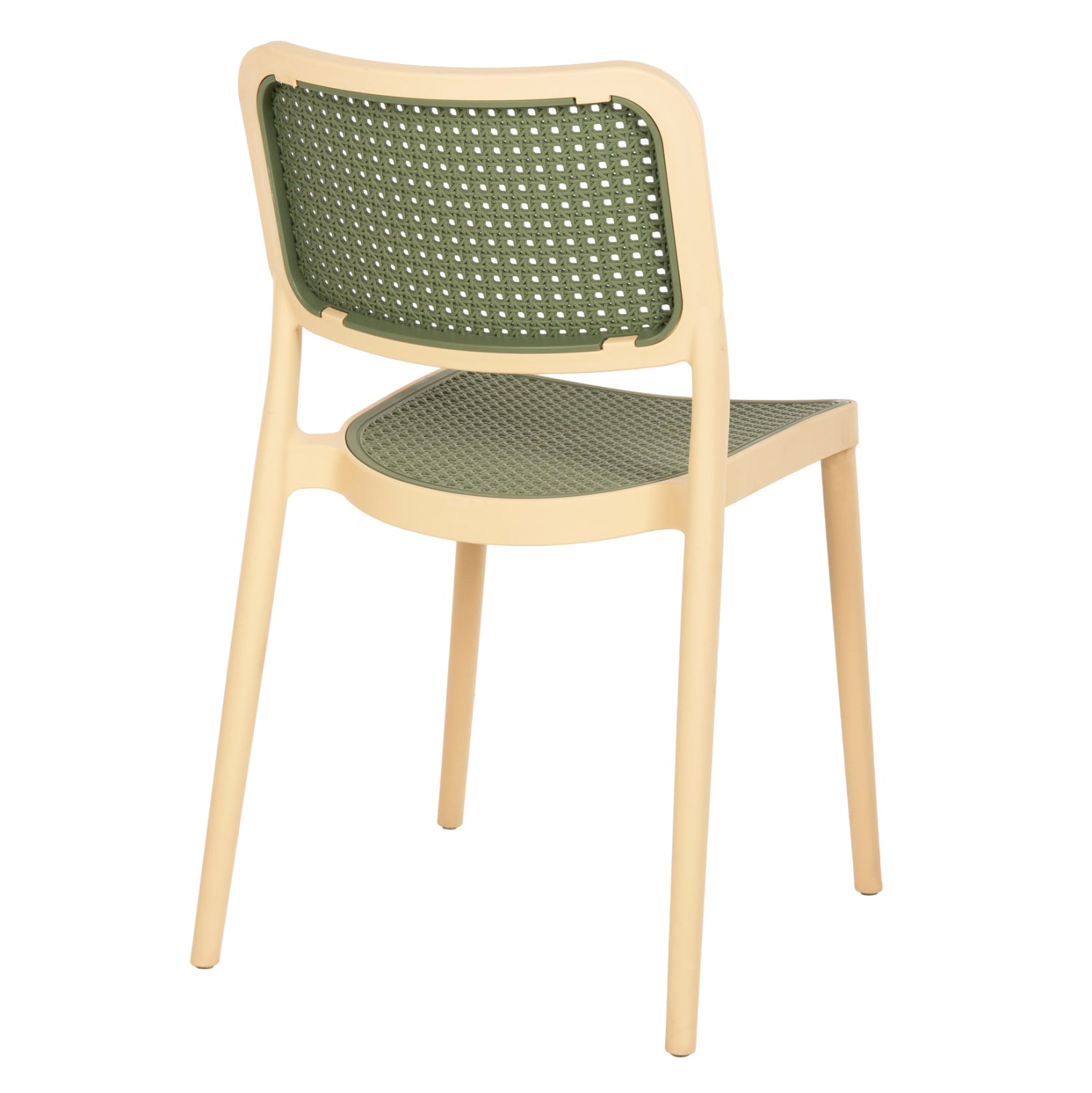 ΚΑΡΕΚΛΑ ΠΟΛΥΠΡΟΠΥΛΕΝΙΟΥ MEKO HM5934.04 ΜΠΕΖ ΜΕ OLIVE GREEN ΨΑΘΑ 51x52x80Υεκ.