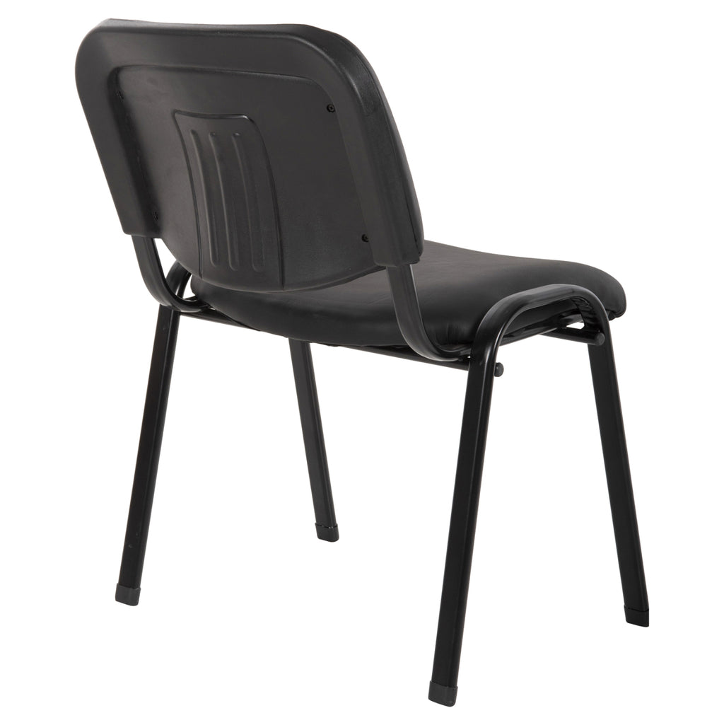ΚΑΡΕΚΛΑ JANISHA HM1010.01 ΜΕ ΔΕΡΜΑΤΙΝΗ PU ΜΑΥΡΟ 53,5x59x77 εκ.
