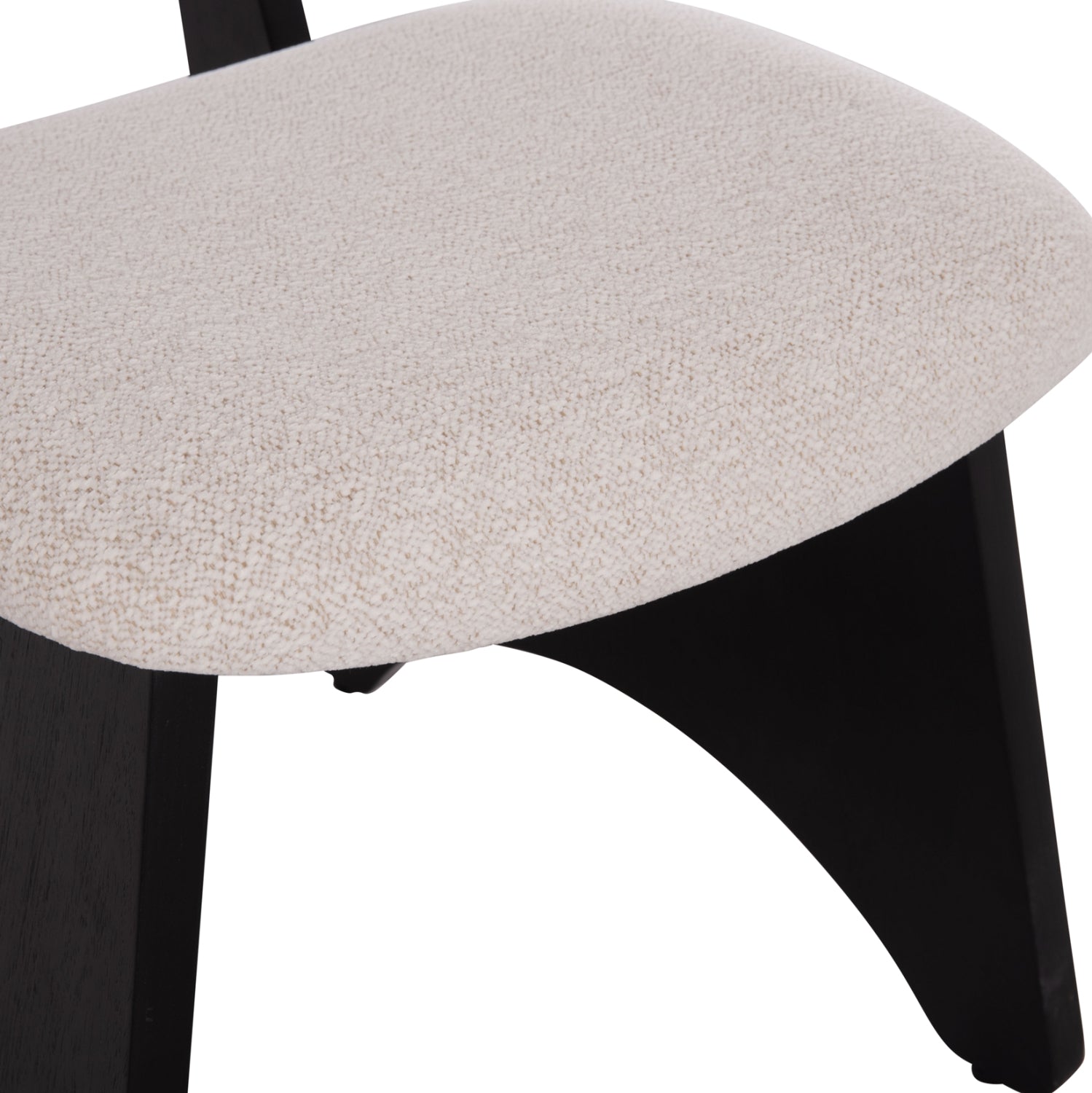ΚΑΡΕΚΛΑ ΤΡΑΠΕΖΑΡΙΑΣ BELLISI HM18248.02 ΕΚΡΟΥ ΥΦΑΣΜΑ-PLYWOOD ΣΕ ΜΑΥΡΟ 53x56x78Υεκ.