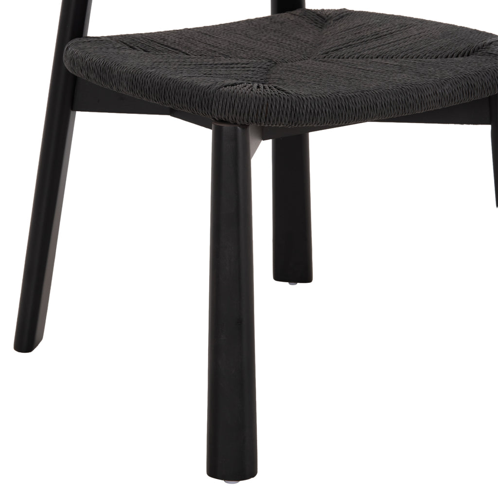 KΑΡΕΚΛΑ ΤΡΑΠΕΖΑΡΙΑΣ OSORIO HM18335.02 RUBBERWOOD & ΣΧΟΙΝΙ ΣΕ ΜΑΥΡΟ 51x55x74Υεκ