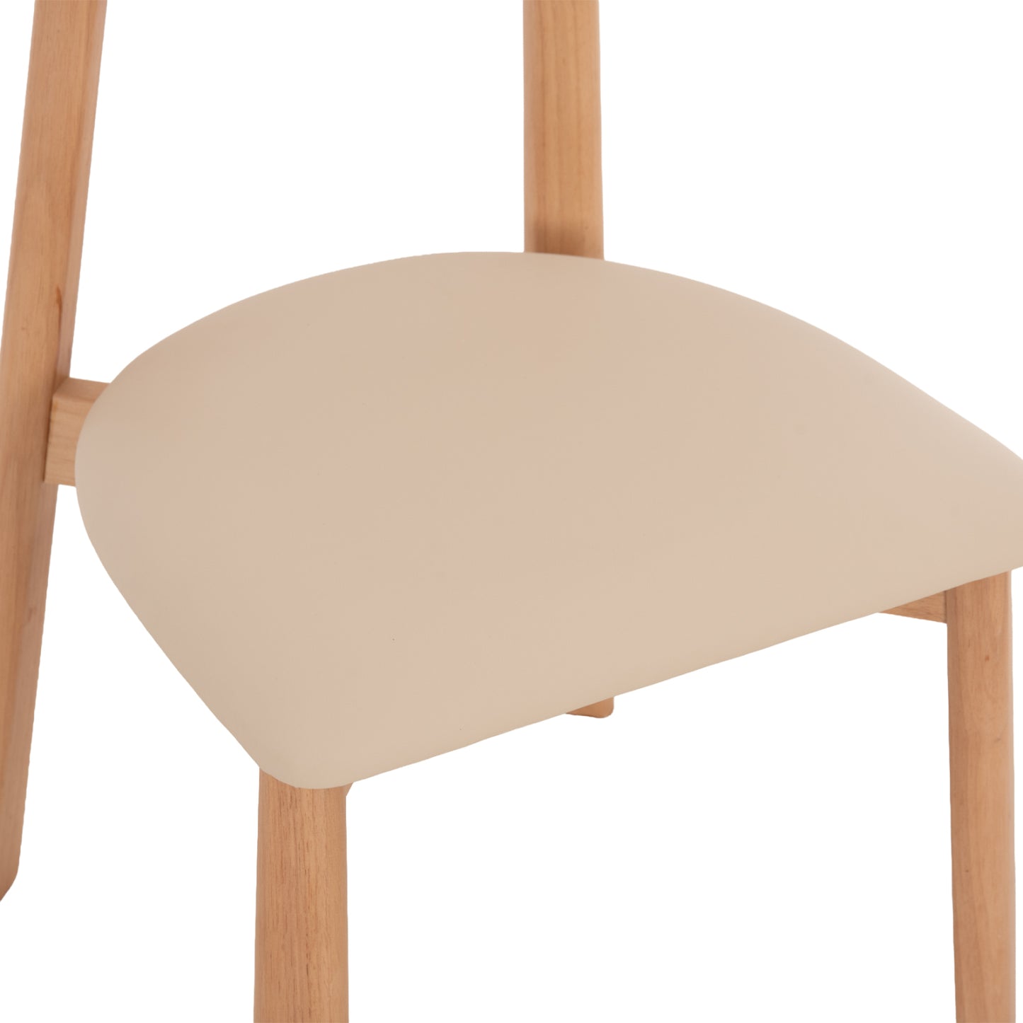 KΑΡΕΚΛΑ ΤΡΑΠΕΖΑΡΙΑΣ OSORIO HM18335.11 RUBBERWOOD ΦΥΣΙΚΟ-ΕΚΡΟΥ PU 51x55x74Υεκ