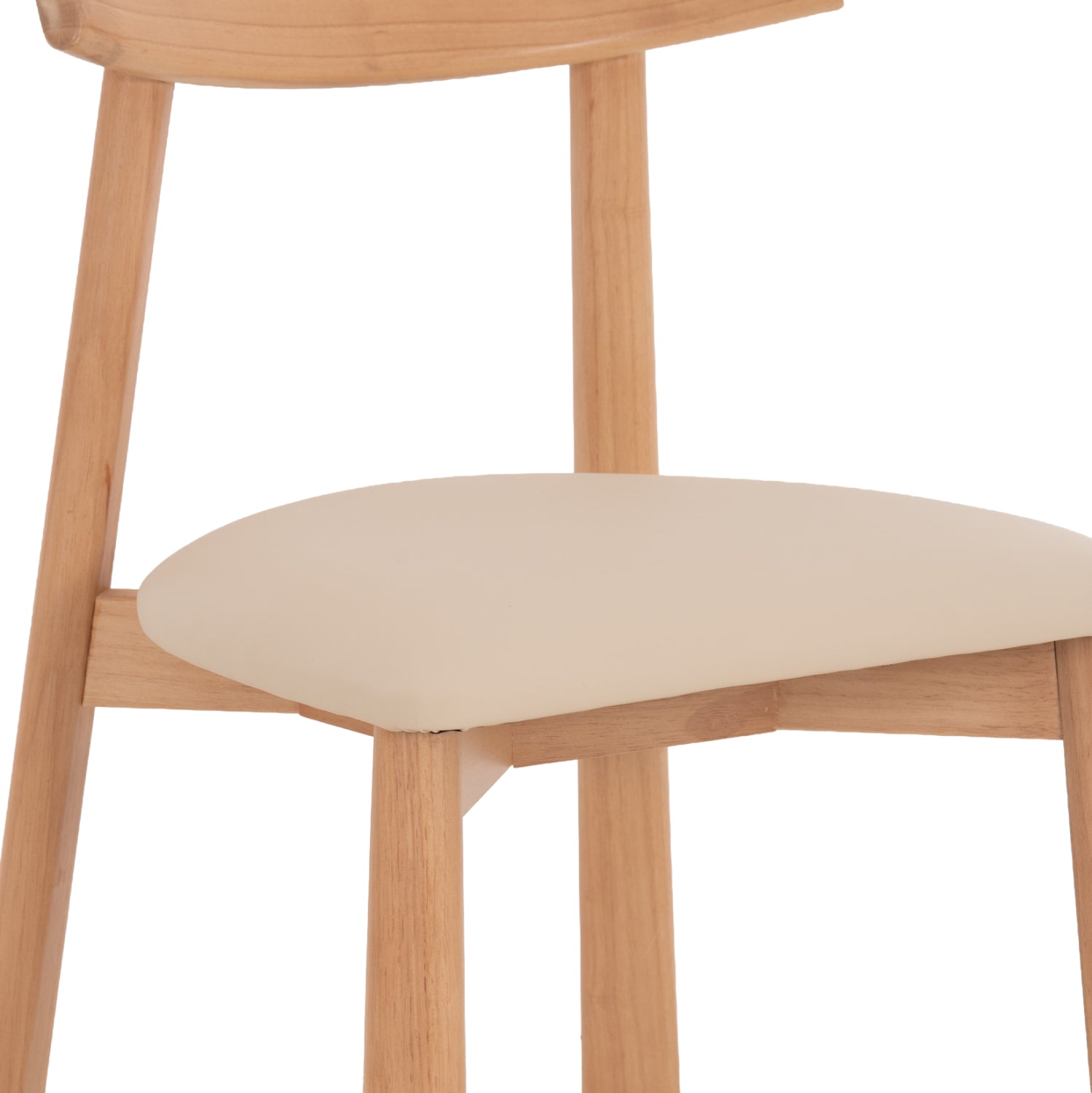 KΑΡΕΚΛΑ ΤΡΑΠΕΖΑΡΙΑΣ OSORIO HM18335.11 RUBBERWOOD ΦΥΣΙΚΟ-ΕΚΡΟΥ PU 51x55x74Υεκ