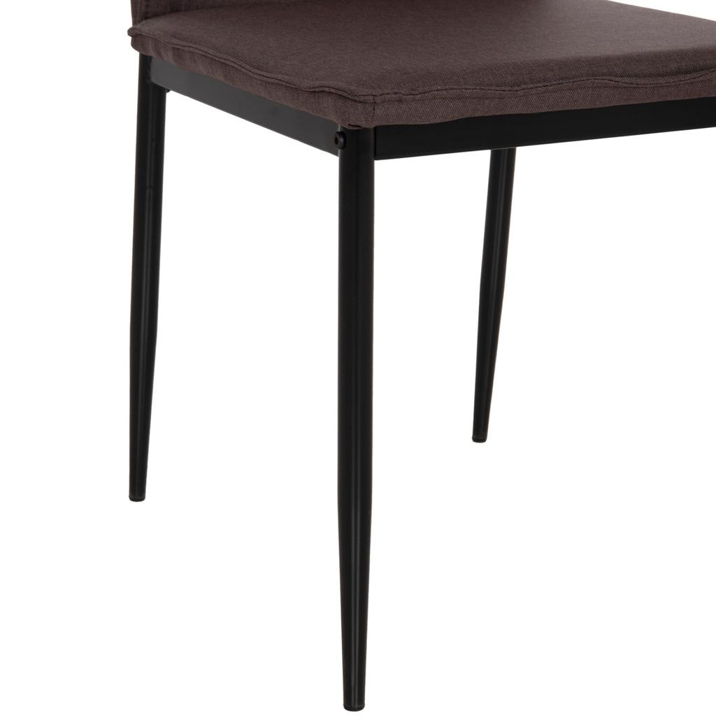 ΚΑΡΕΚΛΑ ΤΡΑΠΕΖΑΡΙΑΣ PERKY HM18347.03 ΚΑΦΕ ΥΦΑΣΜΑ-ΜΕΤΑΛ. ΠΟΔΙΑ ΜΑΥΡΑ 44x60x87Υεκ