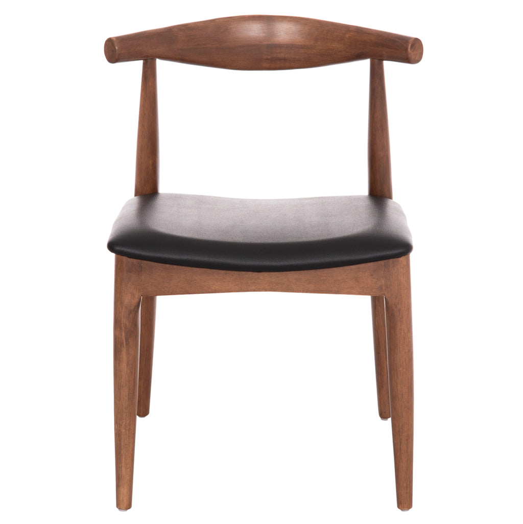 KΑΡΕΚΛΑ ΤΡΑΠΕΖΑΡΙΑΣ ALOR HM9947.03 RUBBERWOOD ΚΑΡΥΔΙ-ΜΑΥΡΟ PU 55x51x75Υεκ