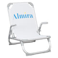 ΚΑΡΕΚΛΑΚΙ ΠΑΡΑΛΙΑΣ ΑΛΟΥΜINIOY ΒΑΡ.ΤΥΠΟΥ ΨΗΛΗ ΠΛΑΤΗ ALMIRA HM5053.03 ΛΕΥΚΟ 55x71x66Υεκ