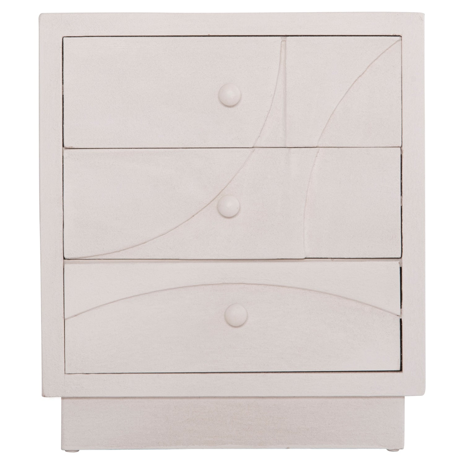 ΚΟΜΟΔΙΝΟ ΣΕΙΡΑ SANTORINI HM18047 MDF ΣΕ ΥΠΟΛΕΥΚΟ ΧΡΩΜΑ-3 ΣΥΡΤΑΡIA 48x38x55,5Υεκ.