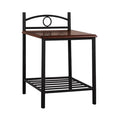 ΚΟΜΟΔΙΝΟ REVEN HM387 ΑΠΟ ΜΕΤΑΛΛΟ ΚΑΙ ΞΥΛΟ RUBBERWOOD 45x35x48-61Y εκ.
