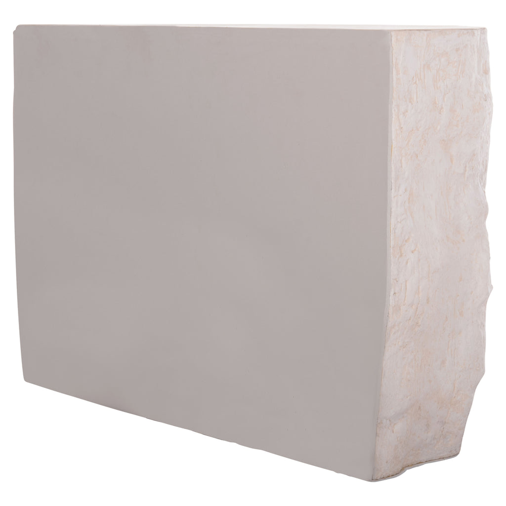 ΚΟΝΣΟΛΑ ΒΡΑΧΟΣ INTERON HM18152.02 FIBER CEMENT ΣΕ ΛΕΥΚΟ--120x50x71Υεκ.