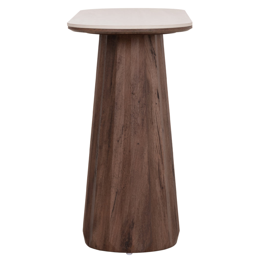 ΚΟΝΣΟΛΑ WALDEN HM18439 ΚΕΡΑΜΙΚΟ TOP ΤΡΑΒΕΡΤΙΝΑ--MDF ΒΑΣΗ ΚΑΡΥΔΙ 120x40x76Υεκ