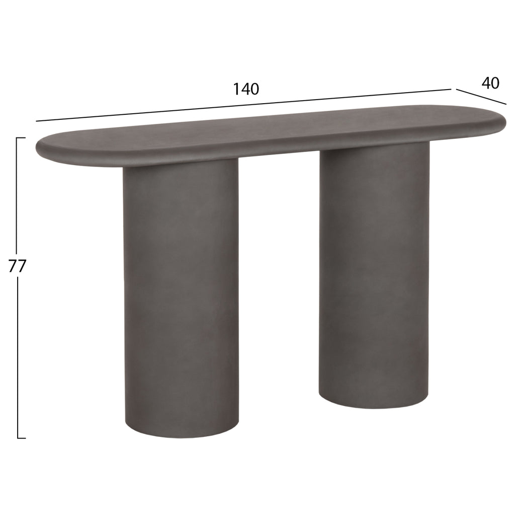 ΚΟΝΣΟΛΑ KENJI FIBER CEMENT ΣΕ ΓΚΡΙ HM6584.01 140x40x77Υεκ.