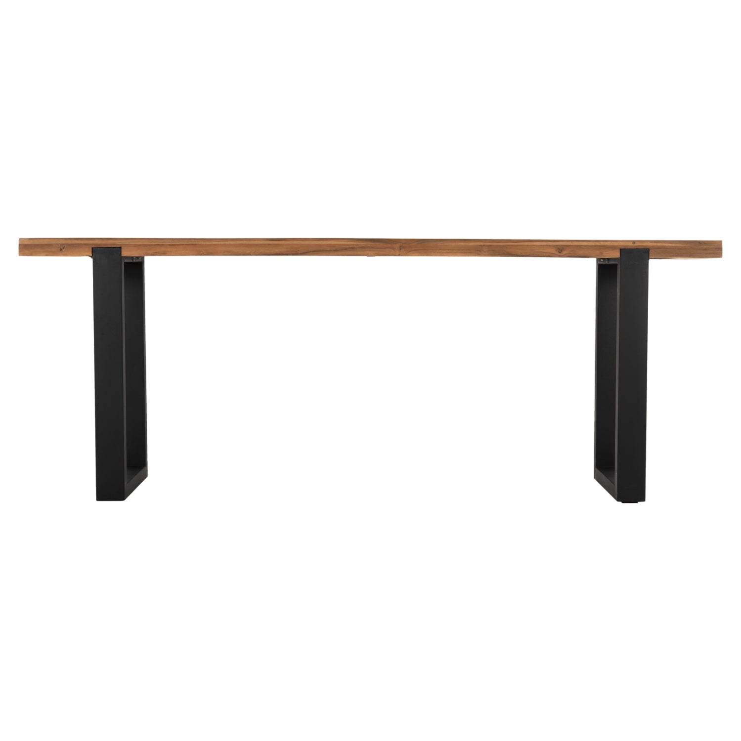 ΚΟΝΣΟΛΑ SHIRE HM9800 ΑΝΑΚΥΚΛΩΜΕΝΟ ΞΥΛΟ TEAK-ΜΑΥΡΕΣ ΜΕΤΑΛΛΙΚΕΣ ΒΑΣΕΙΣ 240x50x90Yεκ