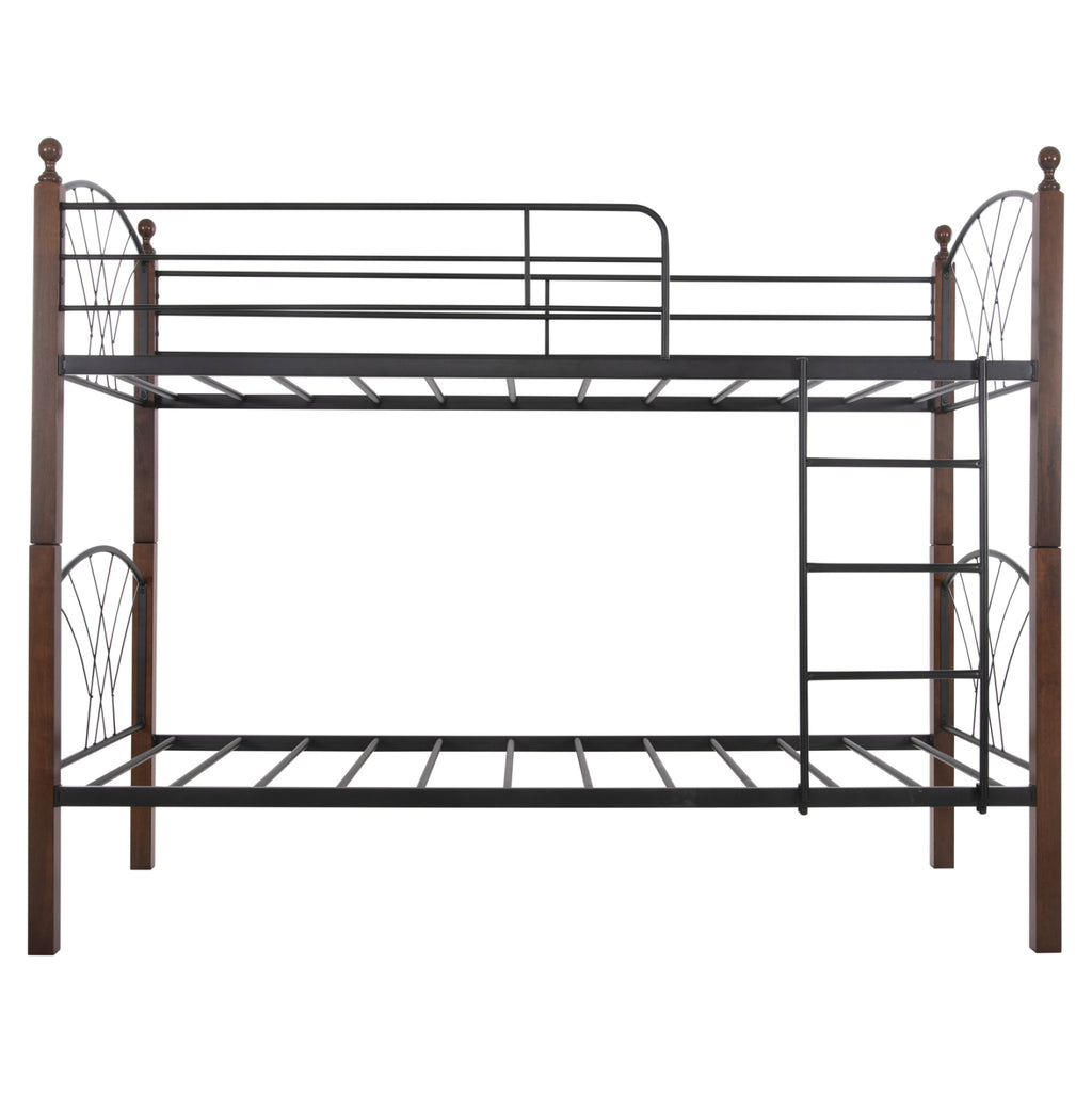 ΚΟΥΚΕΤΑ ΜΕ ΣΤΡΩΜΑΤΑ STOREY HM10749.10 ΜΕΤΑΛΛΟ & ΞΥΛΟ RUBBERWOOD--ΣΤΡΩΜΑΤΑ 90x190εκ.