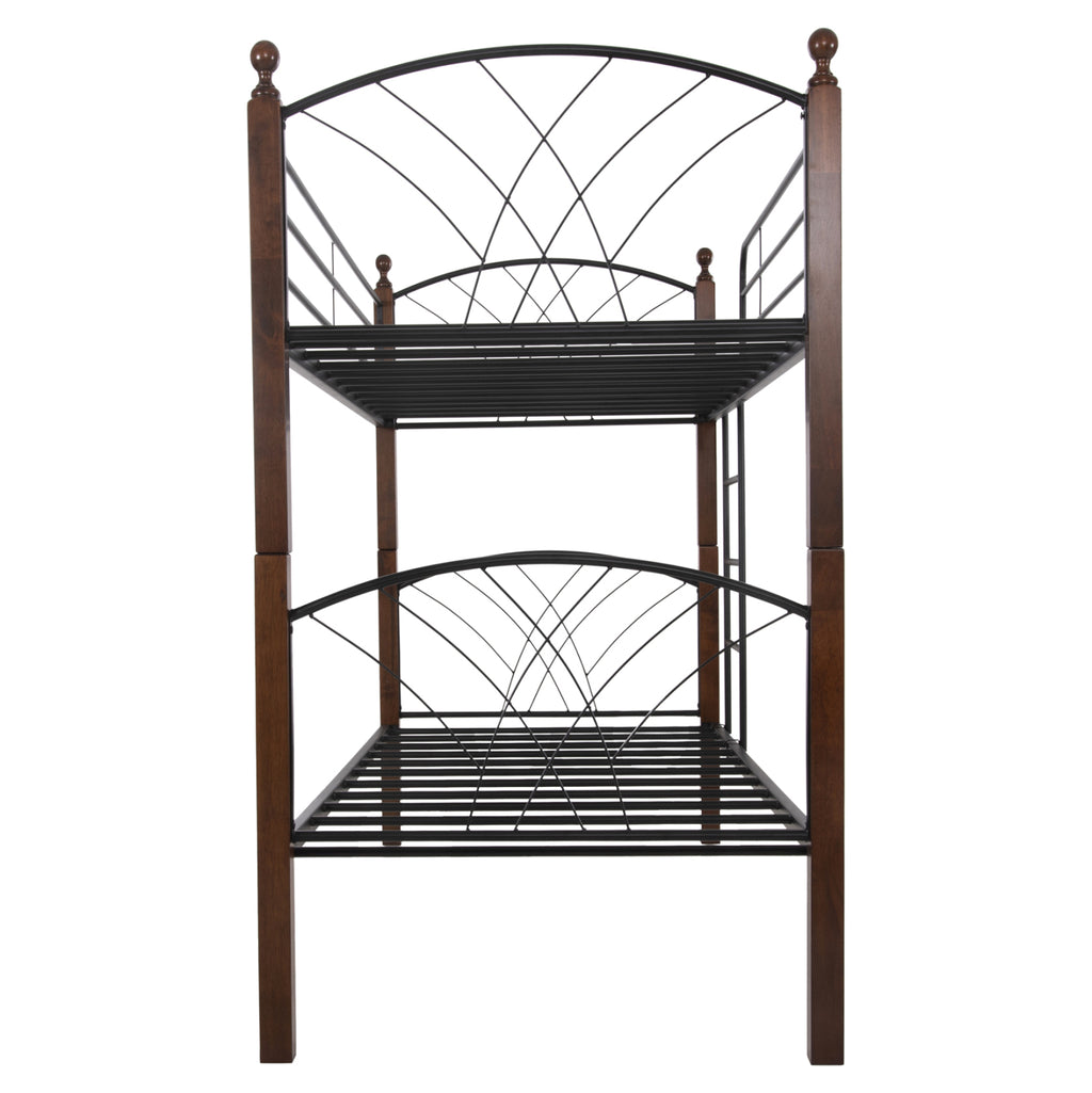 ΚΟΥΚΕΤΑ ΜΕ ΣΤΡΩΜΑΤΑ STOREY HM10749.10 ΜΕΤΑΛΛΟ & ΞΥΛΟ RUBBERWOOD--ΣΤΡΩΜΑΤΑ 90x190εκ.