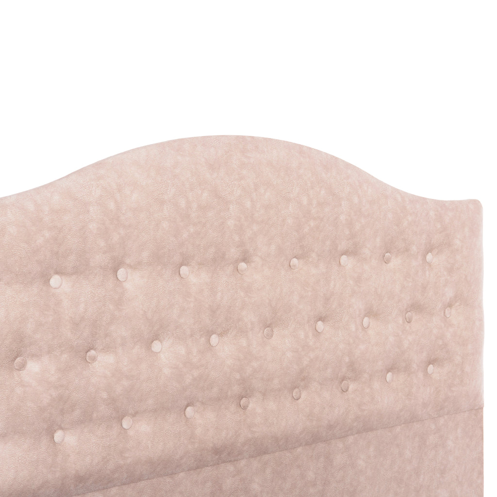 ΚΡΕΒΑΤΙ MALENA HM638.22 ΜΠΕΖ ΥΦΑΣΜΑ Τ. NUBUCK ΓΙΑ ΣΤΡΩΜΑ 150x200εκ.
