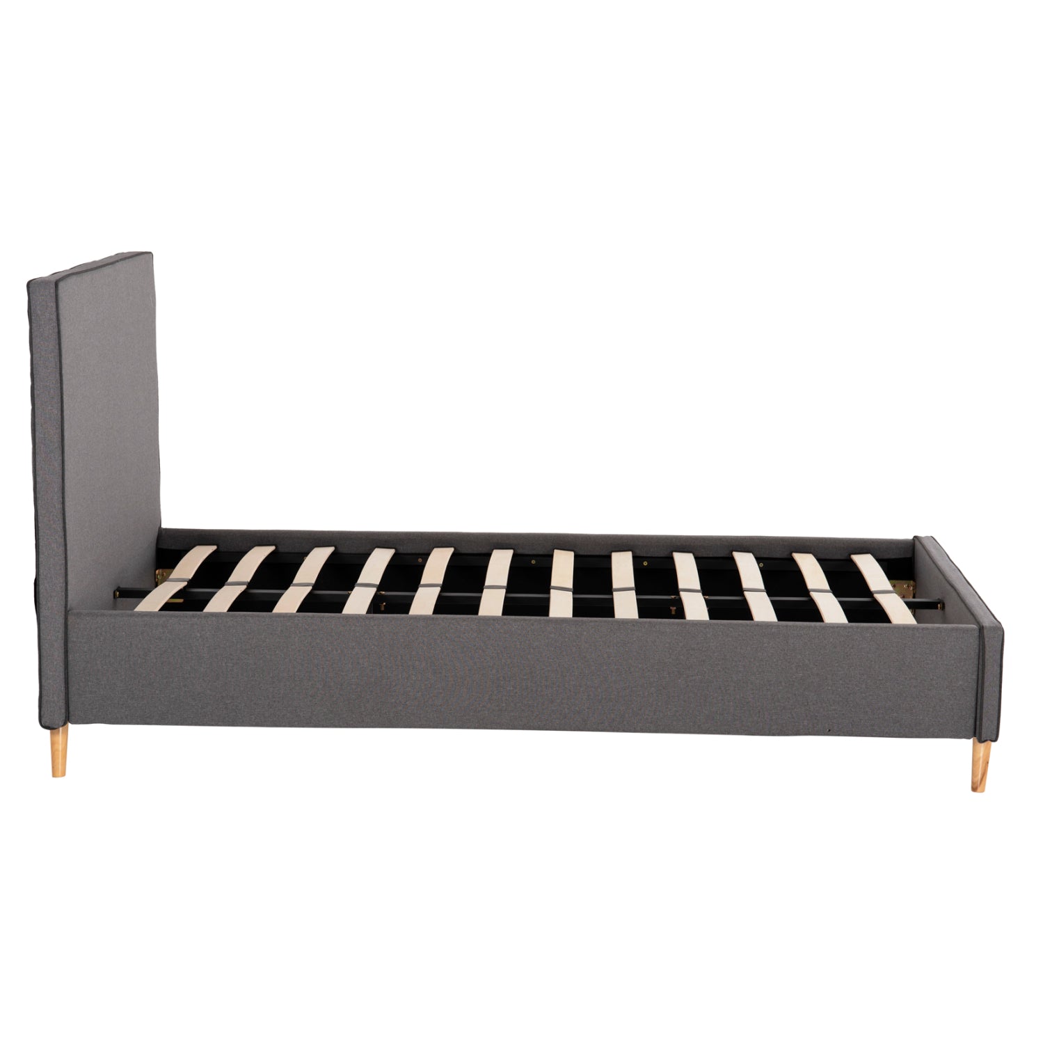 ΚΡΕΒΑΤΙ ΗΜΙΔΙΠΛΟ ΜΕ ΣΤΡΩΜΑ MAYLIN HM10802.02 ΓΚΡΙ ΥΦΑΣΜΑ--ΣΤΡΩΜΑ 120Χ200εκ