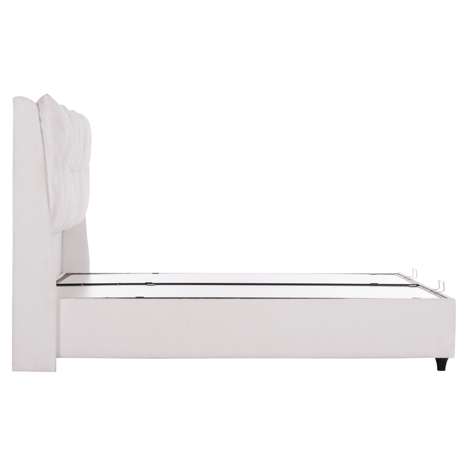 ΚΡEΒΑΤΙ ΜΕ ΑΠΟΘΗΚΕΥΤΙΚΟ ΧΩΡΟ DREAMLET HM716.03 ΛΕΥΚΟ TEDDY ΥΦΑΣΜΑ- ΓΙΑ ΣΤΡΩΜΑ 160x200εκ.
