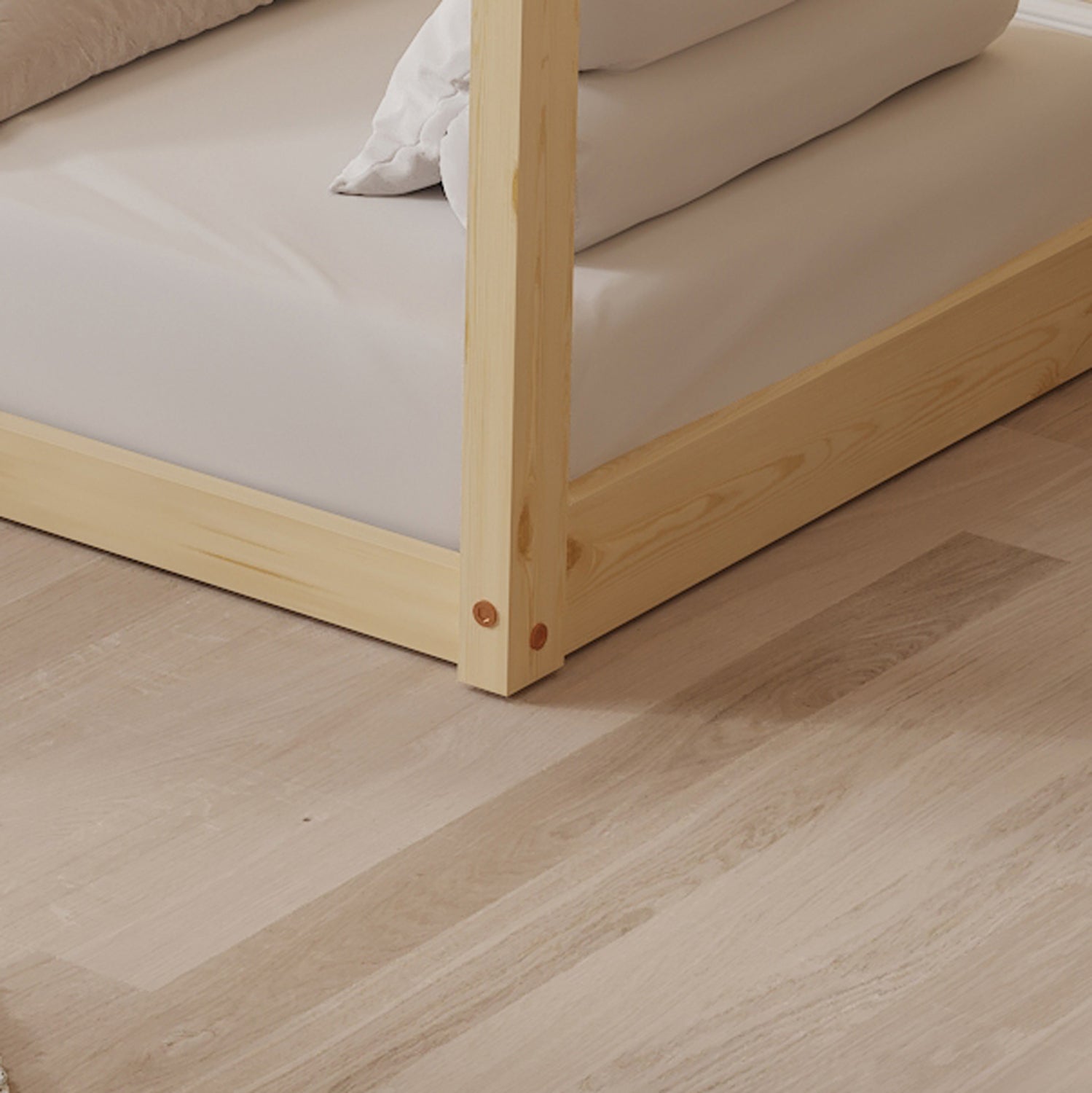 ΚΡΕΒΑΤΙ ΠΑΙΔΙΚΟ ΜΕ ΣΤΡΩΜΑ PEPE HM21303 ΞΥΛΟ ΠΕΥΚΟΥ ΣΕ ΦΥΣΙΚΟ--ΣΤΡΩΜΑ 70x140εκ