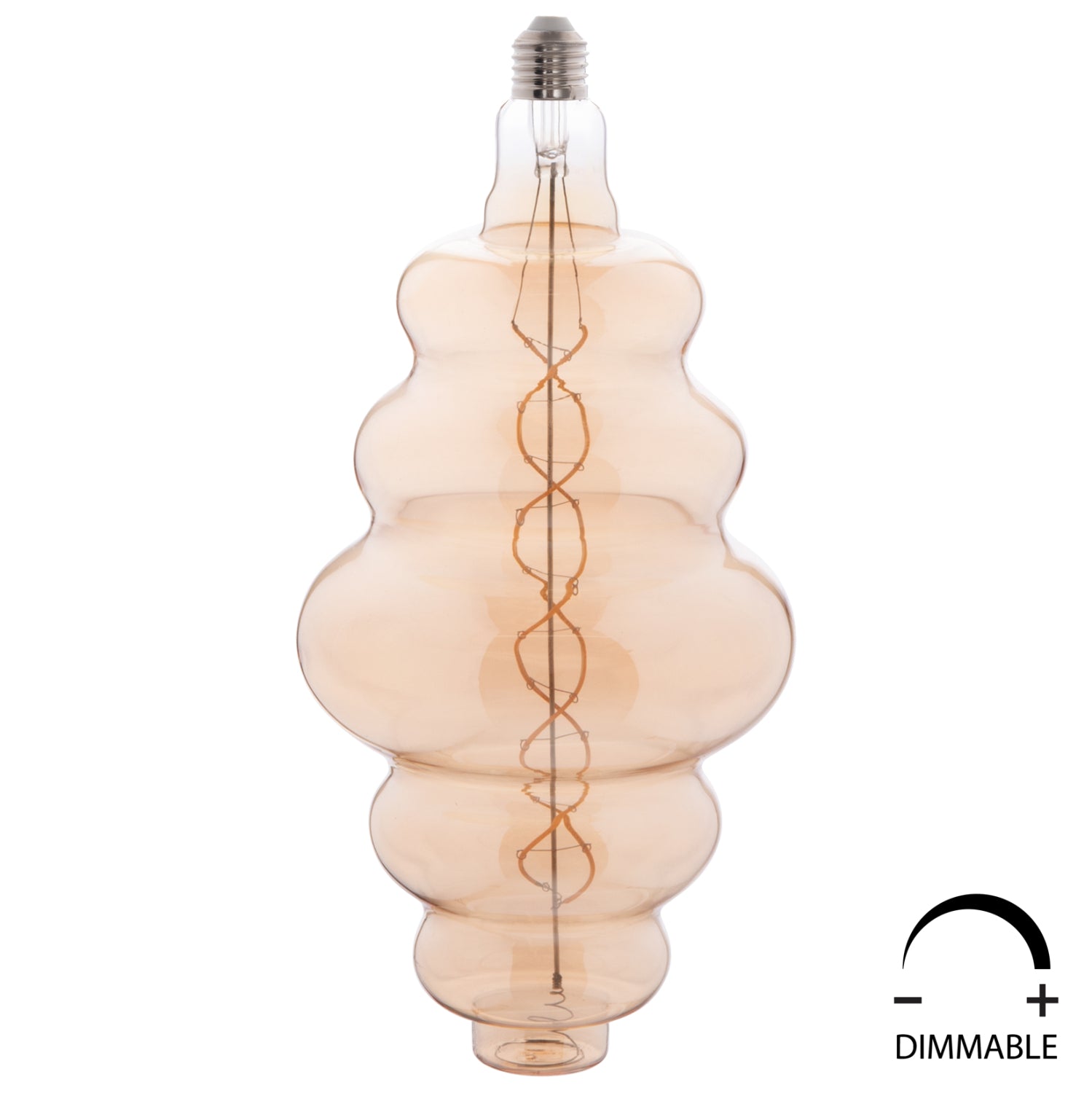 ΛΑΜΠΤΗΡΑΣ LED FILAMENT 8W E27 3000K GOLD COLOR DIMMABLE  HM4056.02