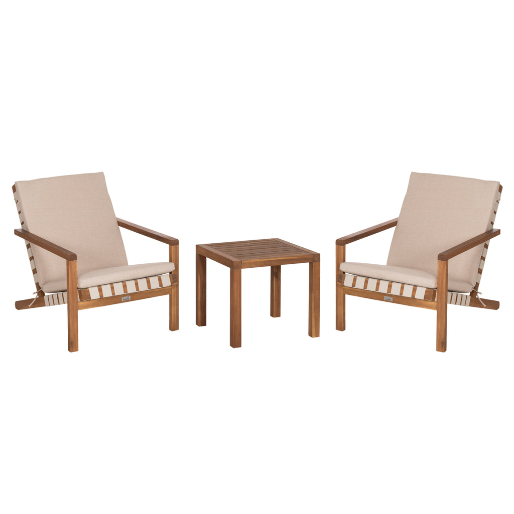 LOUNGE ΣΕΤ ΕΞ.ΧΩΡΟΥ 3ΤΜΧ DAME HM10982 ΞΥΛΟ ΑΚΑΚΙΑΣ--ΣΧΟΙΝΙ STRAP & ΜΑΞΙΛΑΡΙΑ ΣΕ ΜΠΕΖ