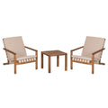 LOUNGE ΣΕΤ ΕΞ.ΧΩΡΟΥ 3ΤΜΧ DAME HM10982 ΞΥΛΟ ΑΚΑΚΙΑΣ--ΣΧΟΙΝΙ STRAP & ΜΑΞΙΛΑΡΙΑ ΣΕ ΜΠΕΖ