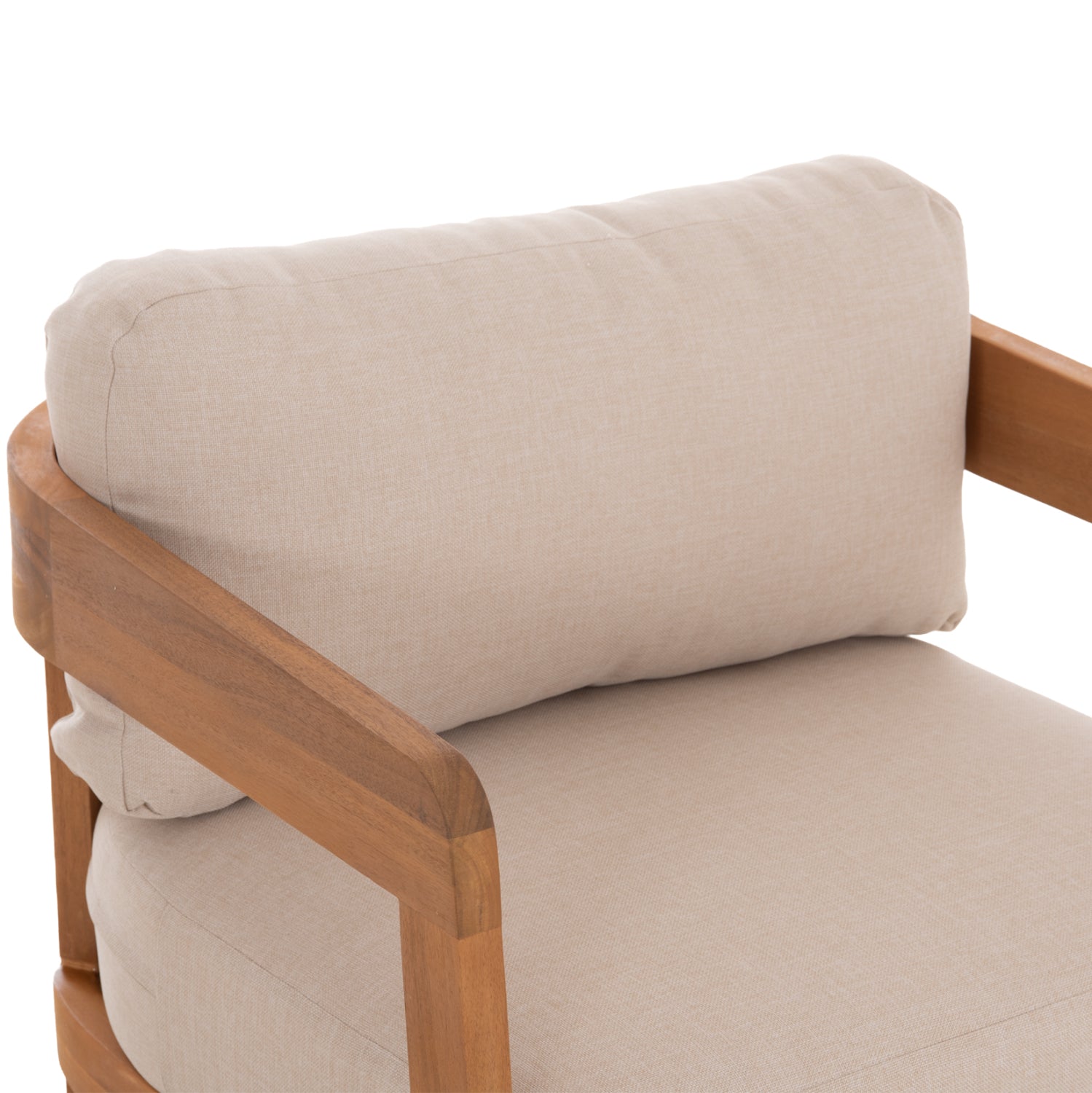 LOUNGE ΣΕΤ SOLARA HM10892 ΤΡΑΠΕΖΑΚΙ & 2 ΠΟΛΥΘΡΟΝΕΣ--ΞΥΛΟ ΑΚΑΚΙΑΣ--ΕΚΡΟΥ ΜΑΞΙΛΑΡΙΑ