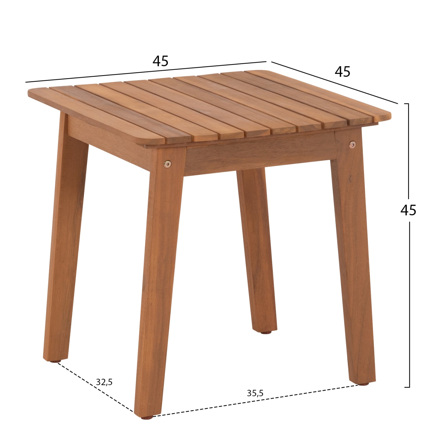 LOUNGE ΣΕΤ MIREX HM10893 ΤΡΑΠΕΖΑΚΙ & 2 ΠΟΛΥΘΡΟΝΕΣ--ΞΥΛΟ ΑΚΑΚΙΑΣ--ΕΚΡΟΥ ΜΑΞΙΛΑΡΙΑ