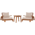 LOUNGE ΣΕΤ MIREX HM10893 ΤΡΑΠΕΖΑΚΙ & 2 ΠΟΛΥΘΡΟΝΕΣ--ΞΥΛΟ ΑΚΑΚΙΑΣ--ΕΚΡΟΥ ΜΑΞΙΛΑΡΙΑ