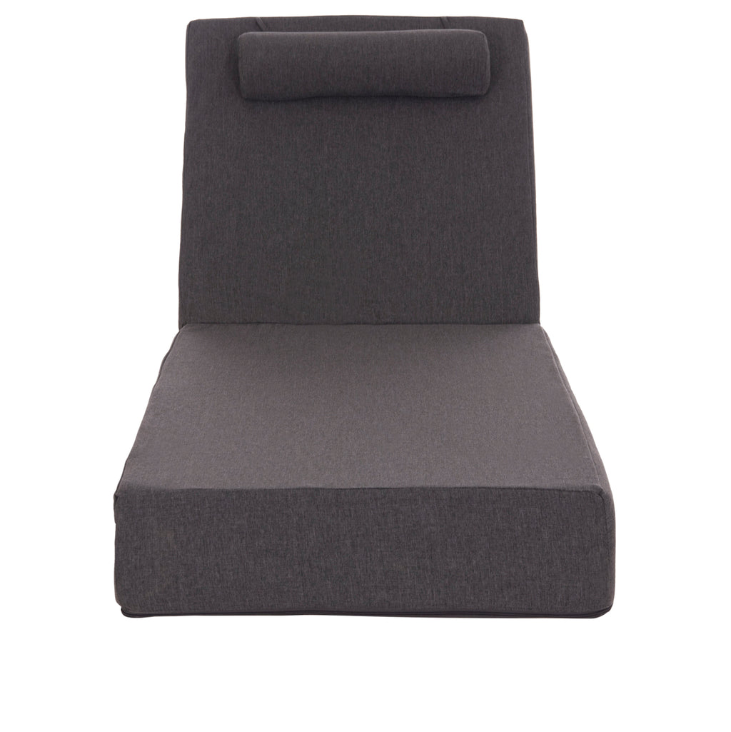 ΜΑΞΙΛΑΡΙ ΞΑΠΛΩΣΤΡΑΣ KIHEI HM21094.03 OLEFIN ΣΚΟΥΡΟ ΓΚΡΙ ΜΕ FOAM 198x70x20Υεκ