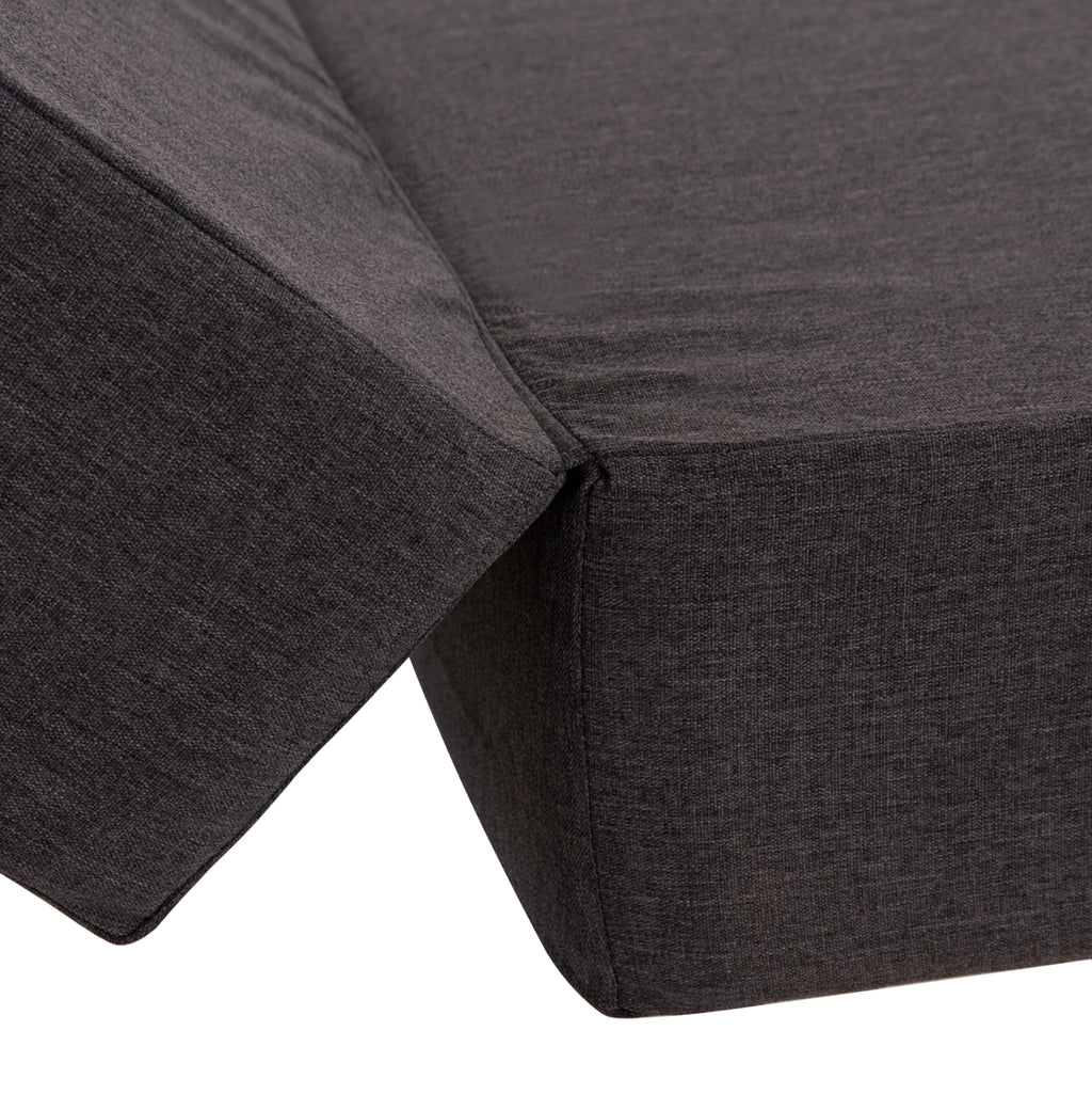 ΜΑΞΙΛΑΡΙ ΞΑΠΛΩΣΤΡΑΣ KIHEI HM21094.03 OLEFIN ΣΚΟΥΡΟ ΓΚΡΙ ΜΕ FOAM 198x70x20Υεκ